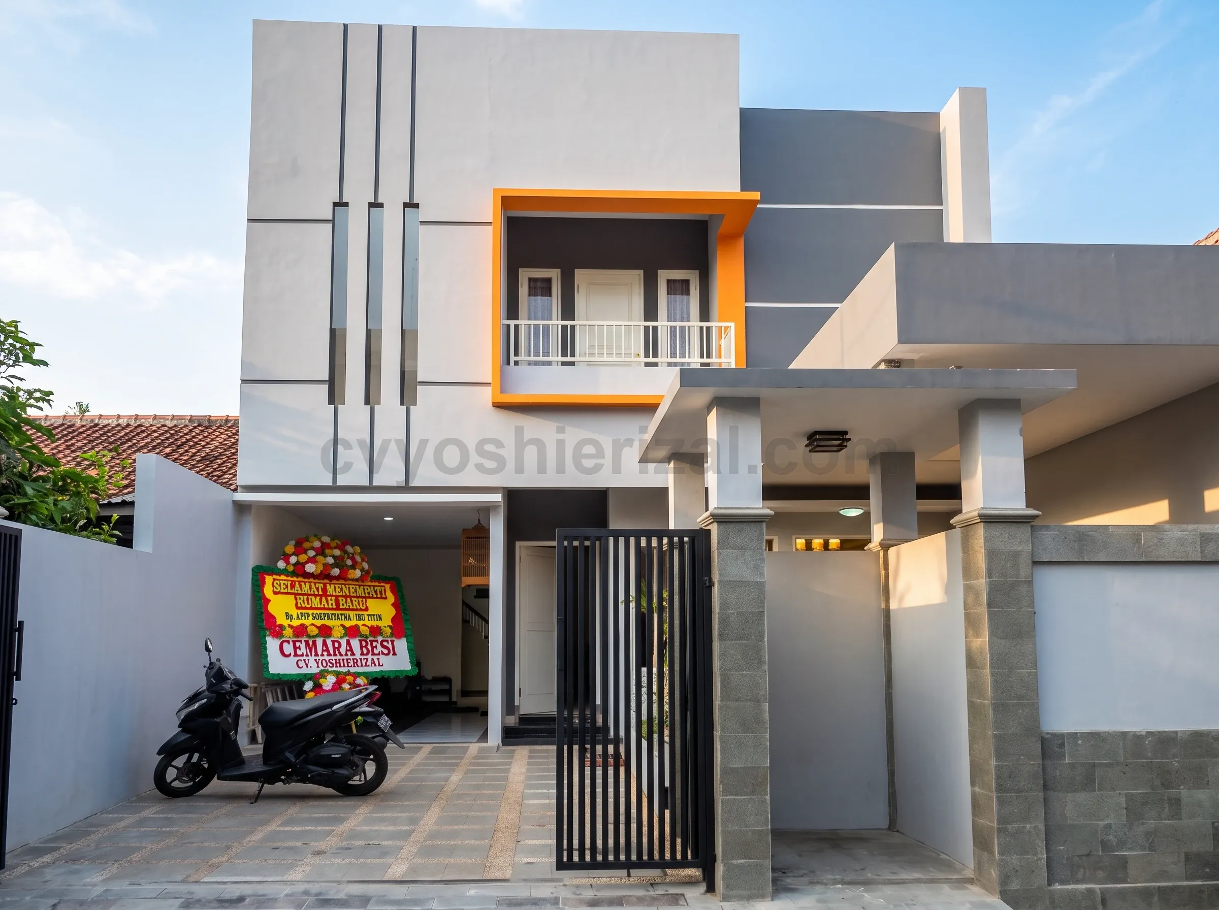 Jasa  Bangun Rumah Tinggal Minimalis Modern 2 Lantai di Tegal