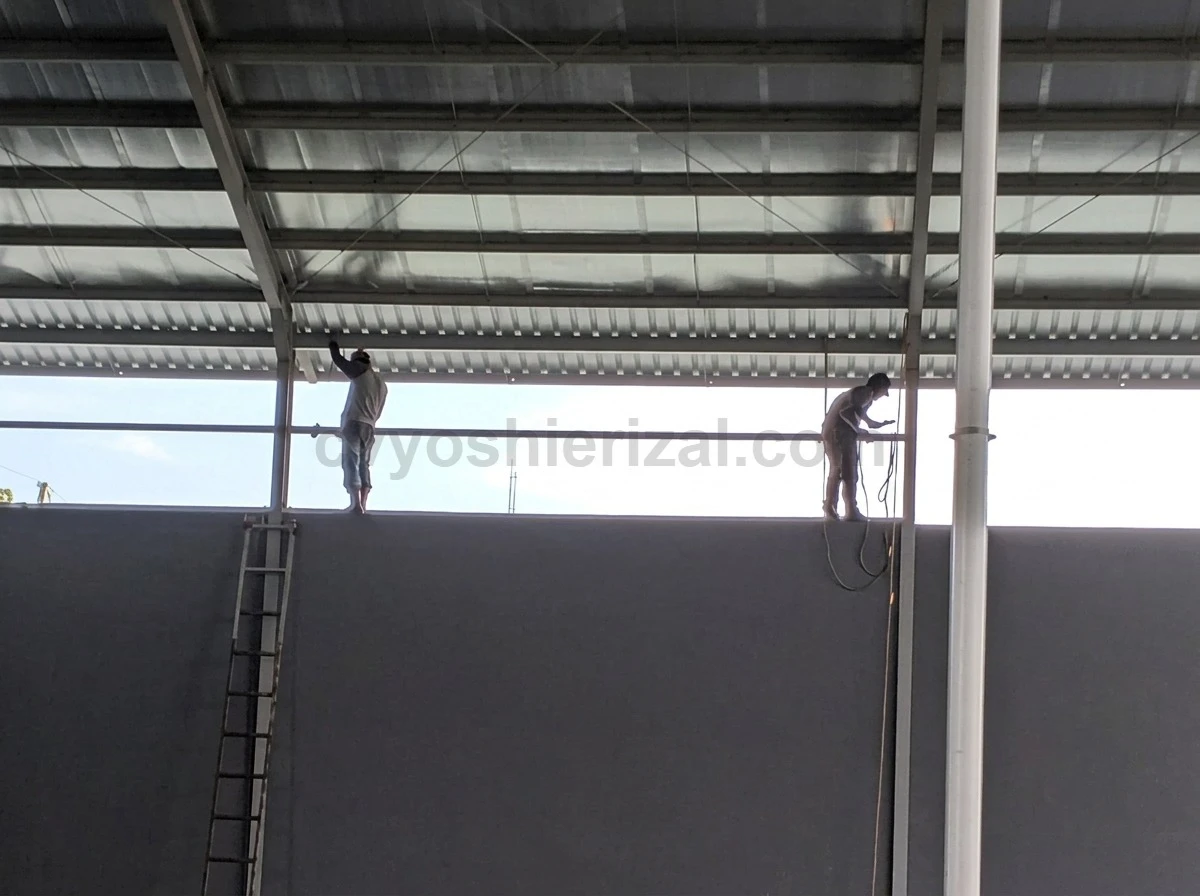 Hasil akhir pembangunan pabrik oleh kontraktor Tegal