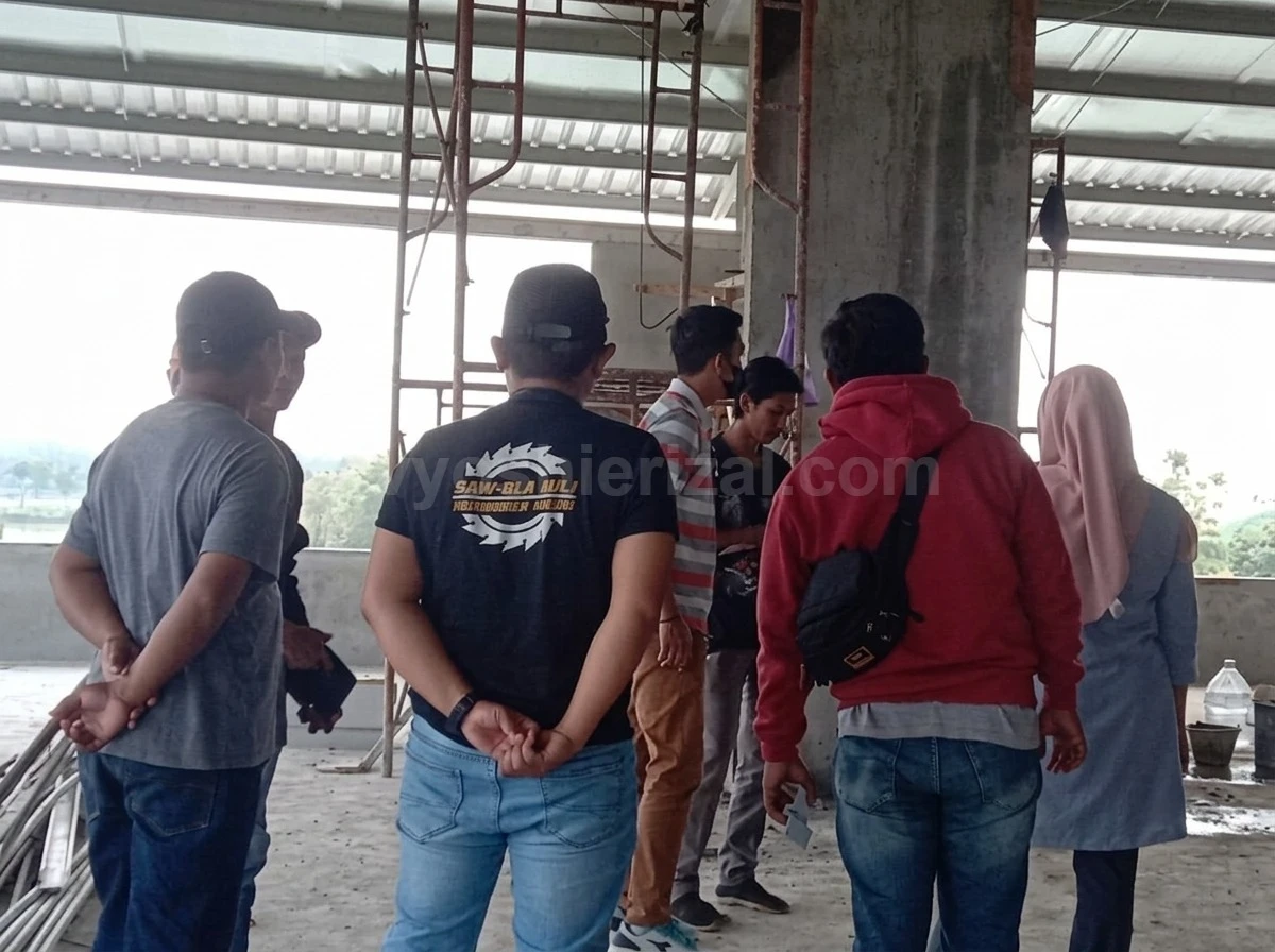 Hasil akhir pembangunan pabrik oleh kontraktor Tegal