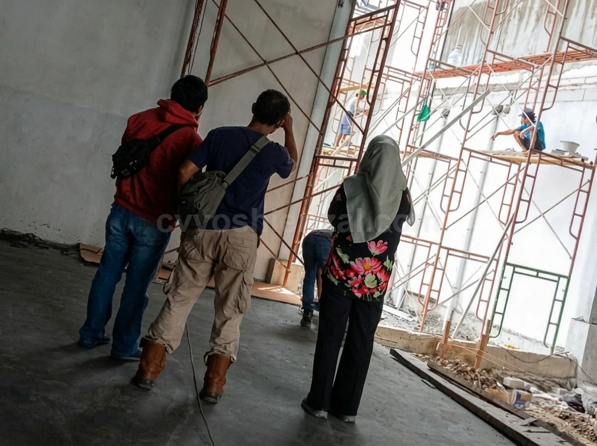 Hasil akhir pembangunan pabrik oleh kontraktor Tegal