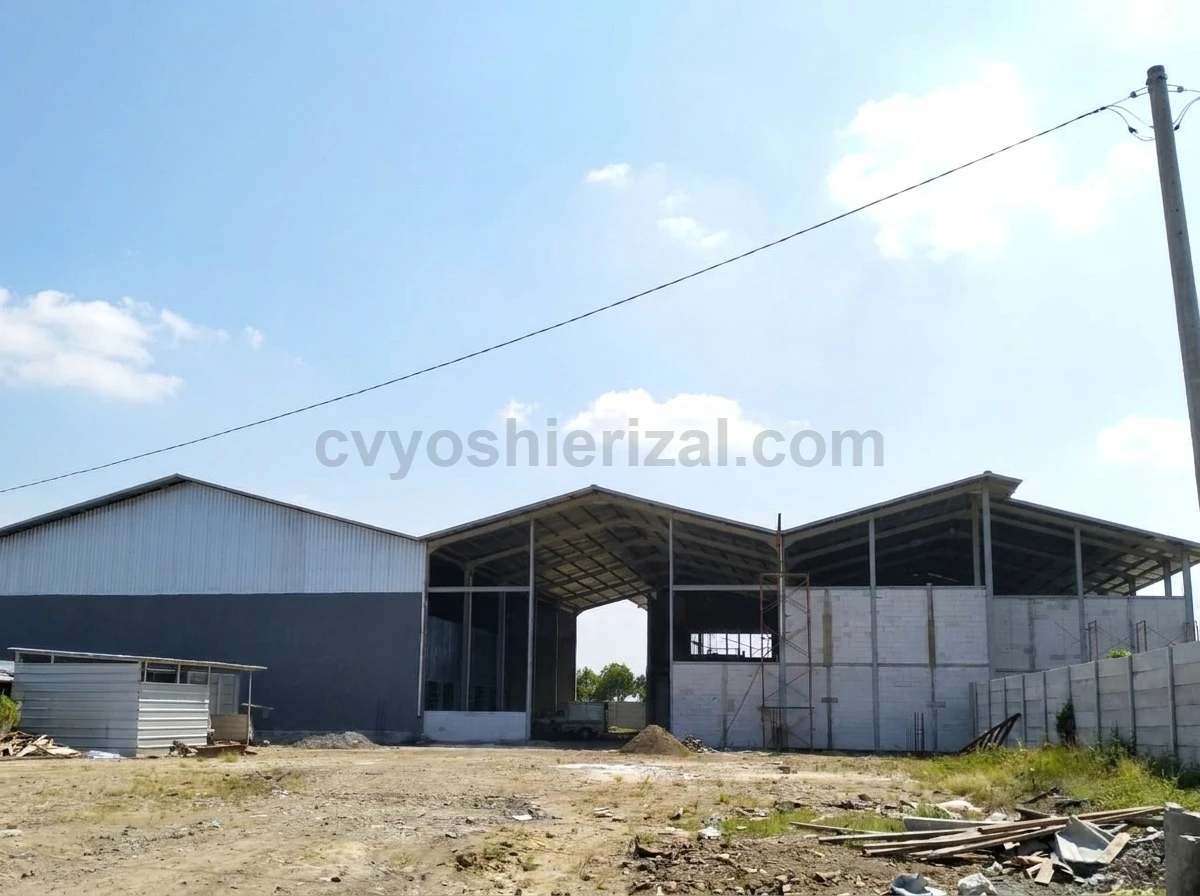 Pengecoran lantai industri heavy duty pabrik
